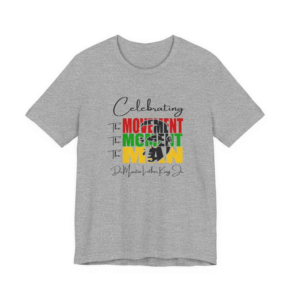 Celebrating The Movement Moment Man | Minimalist Typography Expression Shirt
