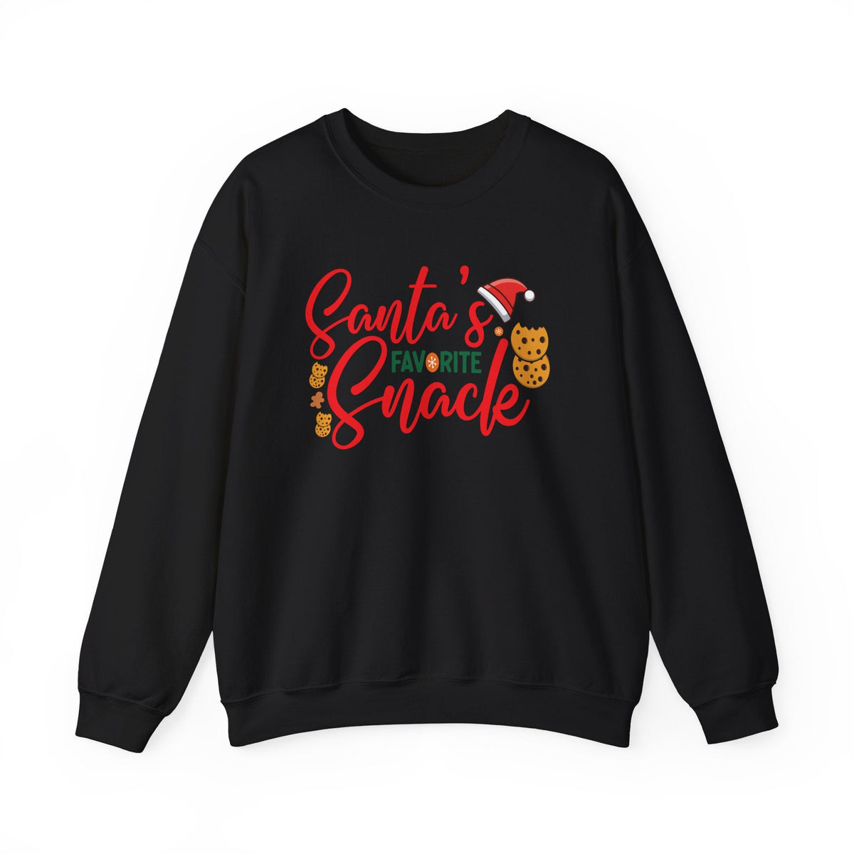 Santa's Favorite Snack crewneck, Christmas cookie sweatshirt | holiday sweater