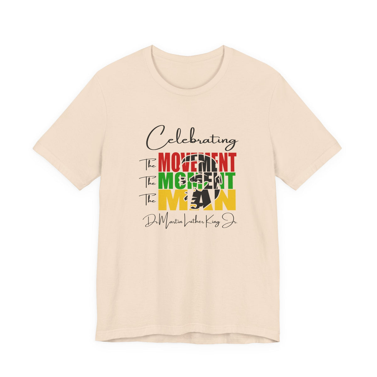 Celebrating The Movement Moment Man | Minimalist Typography Expression Shirt