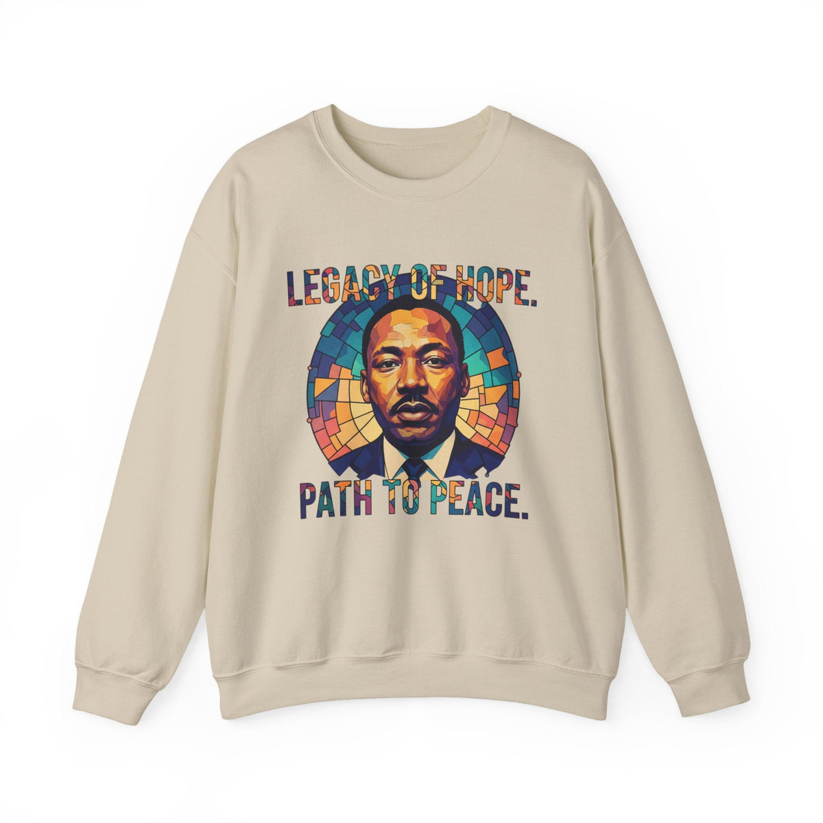 Legacy Of Hope Crewneck Sweatshirt | Stained Glass Tribute Design