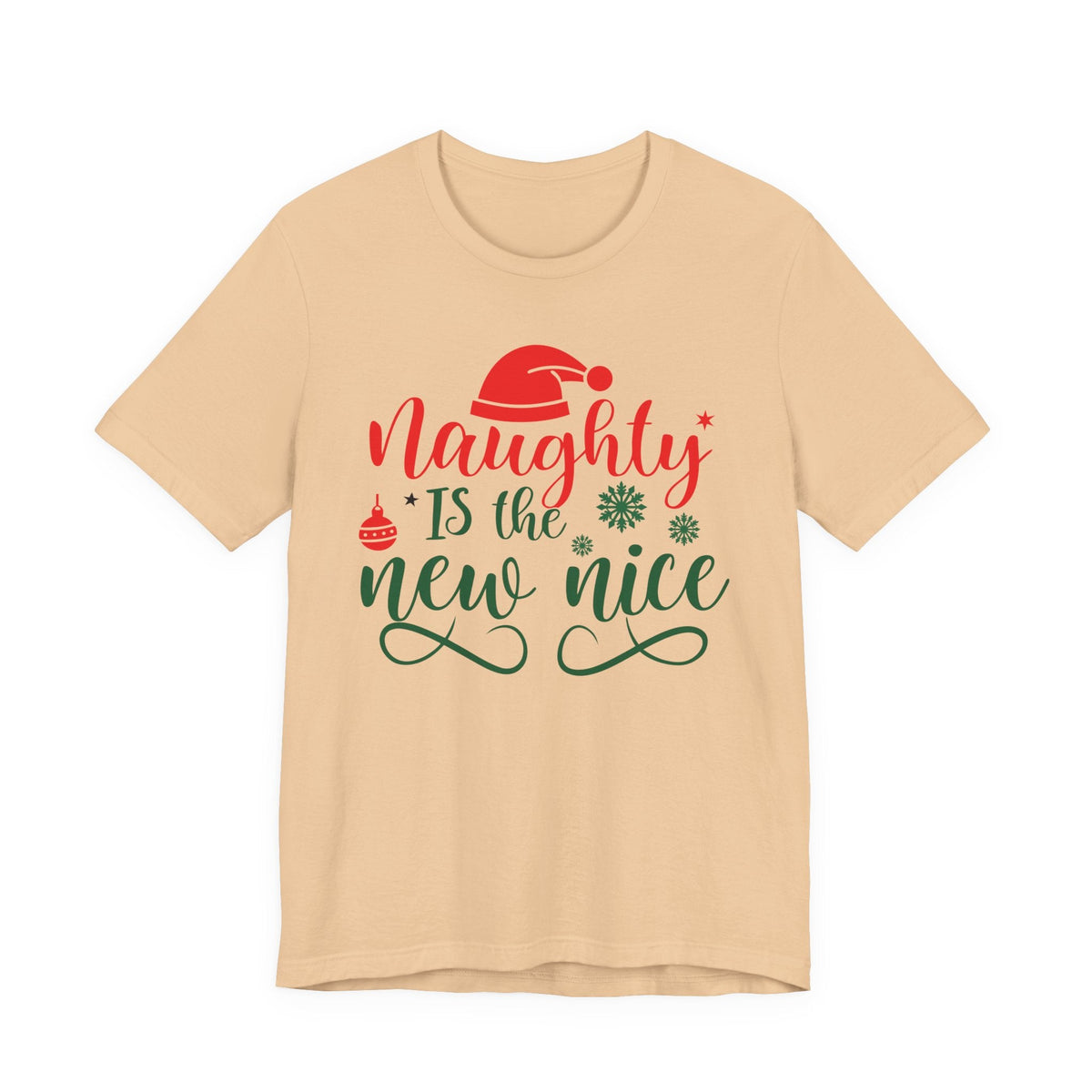 Naughty Is The New Nice T-Shirt | Christmas holiday typography tee
