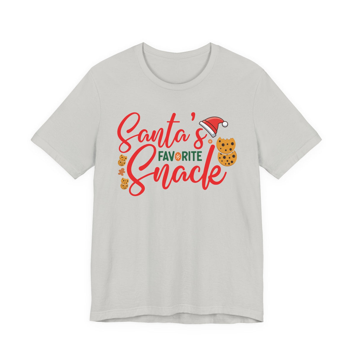 Santa's Favorite Snack T-Shirt | Christmas Cookie Graphic Tee