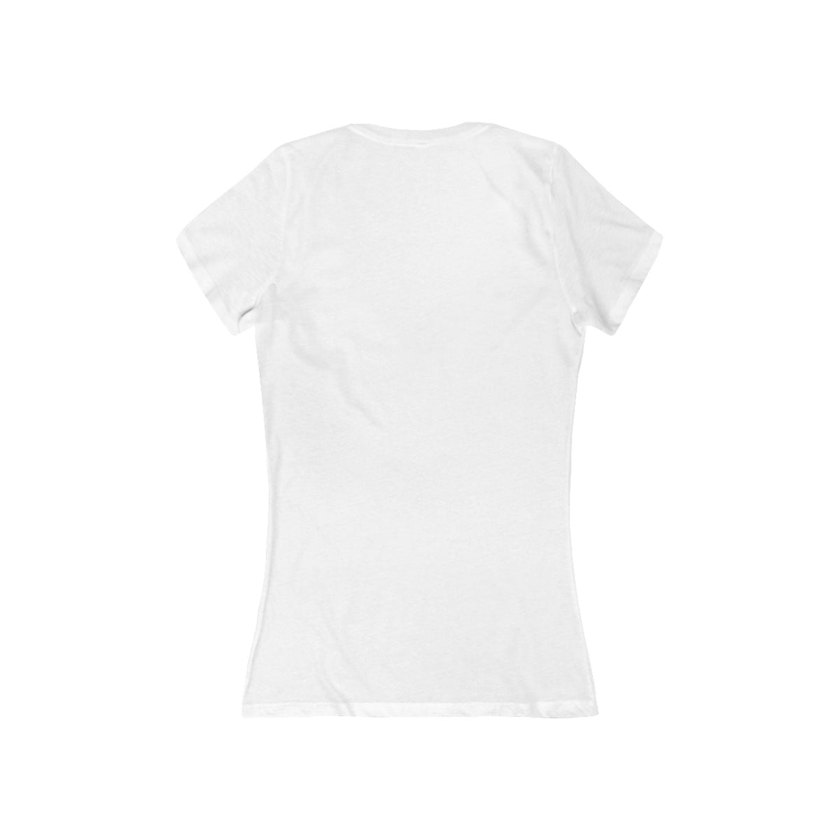 Jolly Dog Mom Tee | V-Neck Women's T-Shirt, Christmas Paw Print Design