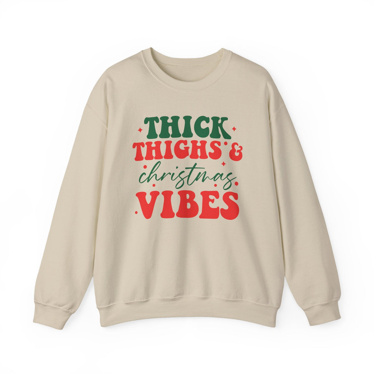 Thick Thighs & Christmas Vibes Sweatshirt