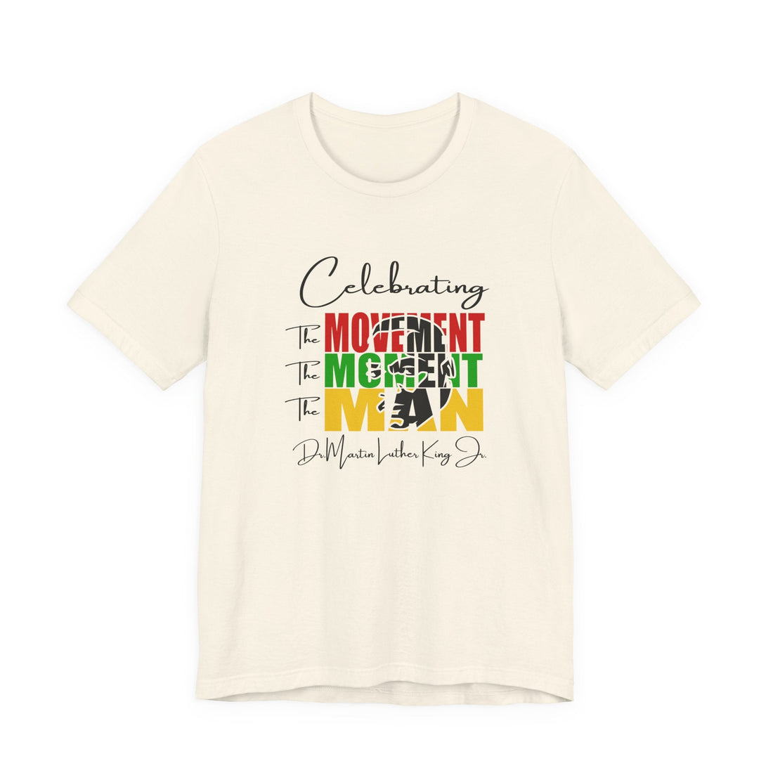 Celebrating The Movement Moment Man | Minimalist Typography Expression Shirt