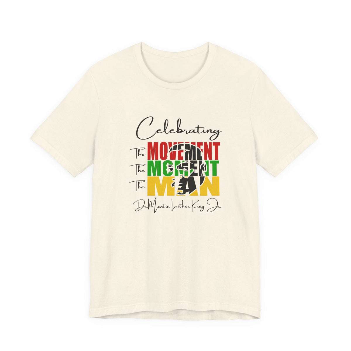 Celebrating The Movement Moment Man | Minimalist Typography Expression Shirt