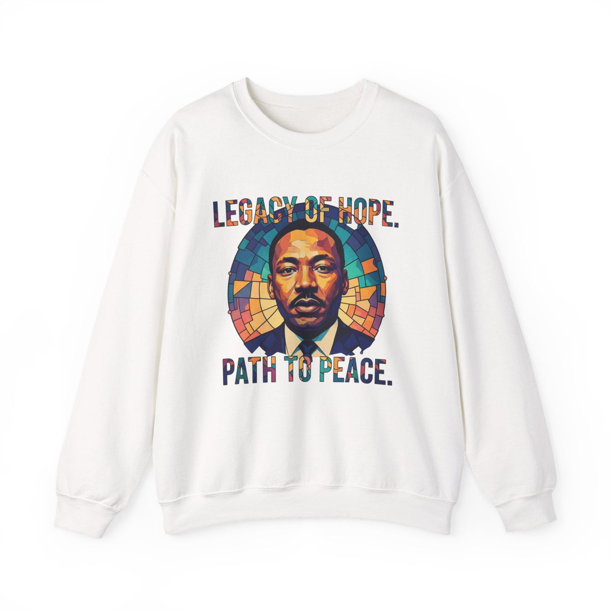 Legacy Of Hope Crewneck Sweatshirt | Stained Glass Tribute Design
