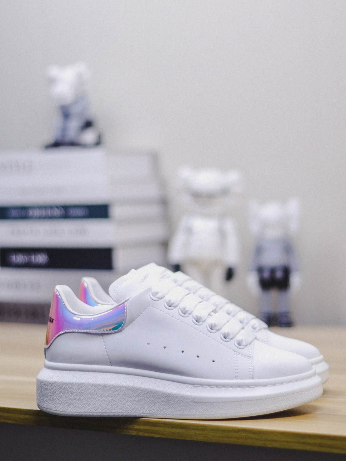 Alexander McQueen SHOCK PINK sole sneakers