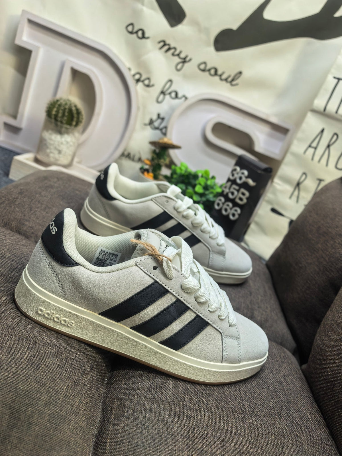 Adidas GRAND COURT BASE 00s Beige DS-666D