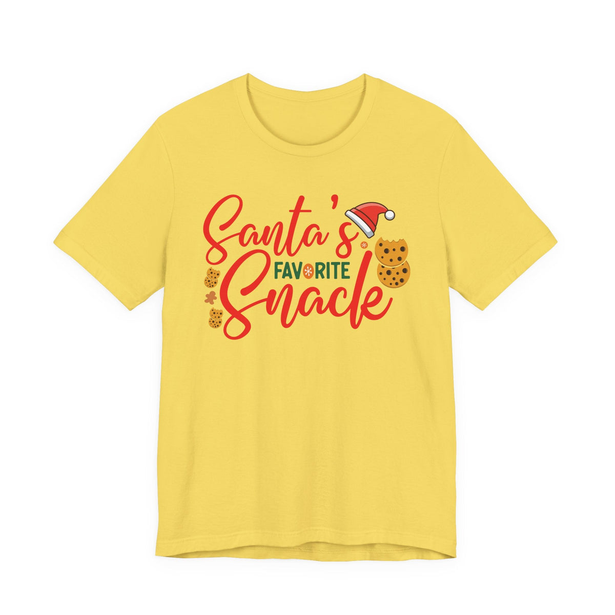 Santa's Favorite Snack T-Shirt | Christmas Cookie Graphic Tee