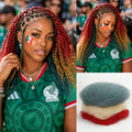 Mexico Flag Colored Kinky Braids Human Hair Pack