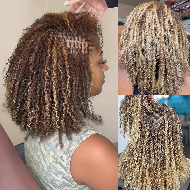 B3G1|Three Colors #4/30/27 Afro kinky Bulk Human Hair
