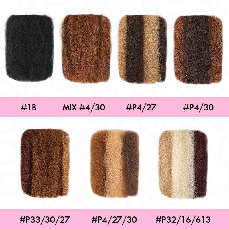 B3G1|Three Colors #4/30/27 Afro kinky Bulk Human Hair