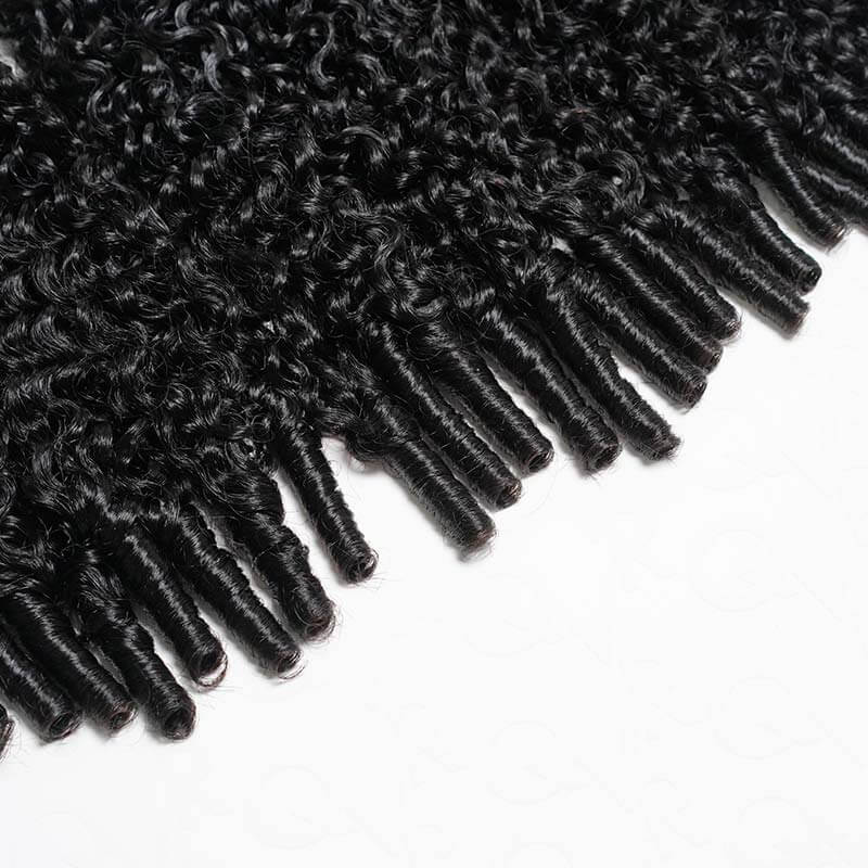 Buy One Get One| QVR Burmese Curly Crochet Hair Natural Black