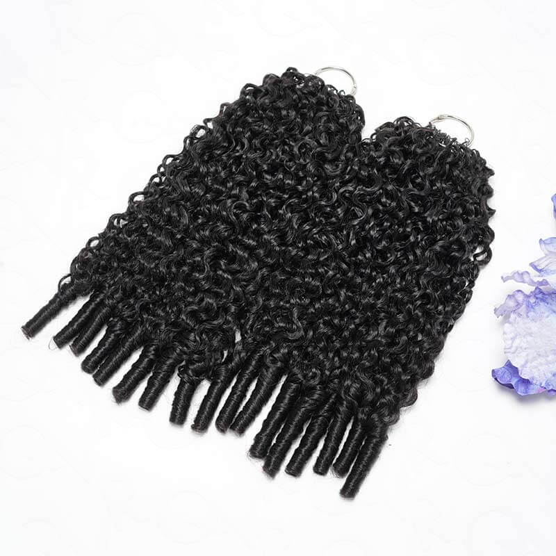 Buy One Get One| QVR Burmese Curly Crochet Hair Natural Black