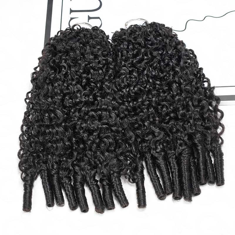 Buy One Get One| QVR Burmese Curly Crochet Hair Natural Black