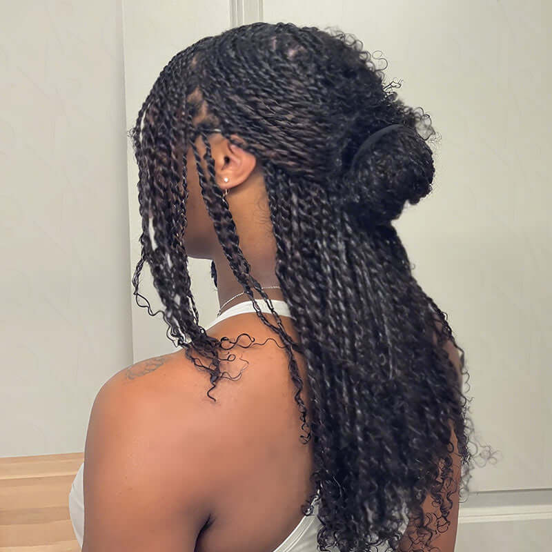 Buy One Get One|QVR Natural Black Afro Kinky Bulk Human Hair
