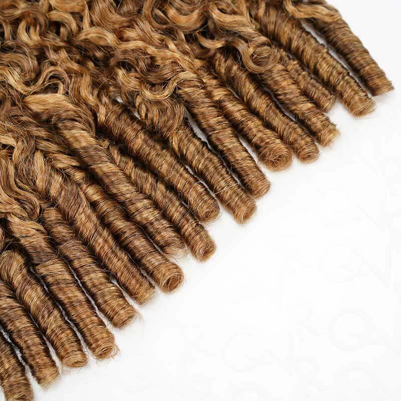 Buy One Get One|QVR Burmese Curly Feather Crochet Hair Highlight #P4/27