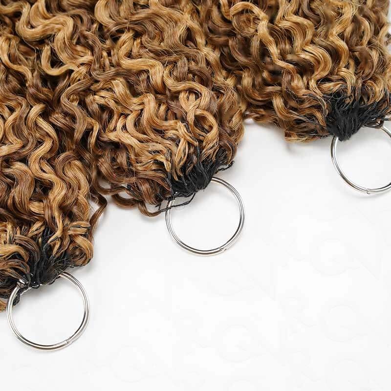 Buy One Get One|QVR Burmese Curly Feather Crochet Hair Highlight #P4/27