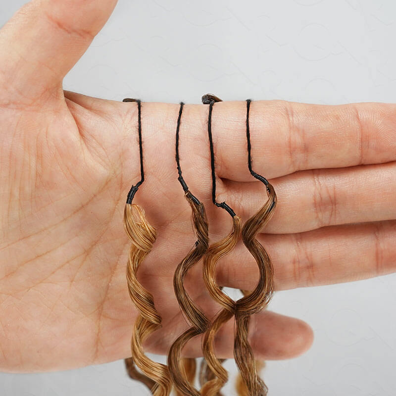 Buy One Get One|QVR Burmese Curly Feather Crochet Hair Highlight #P4/27