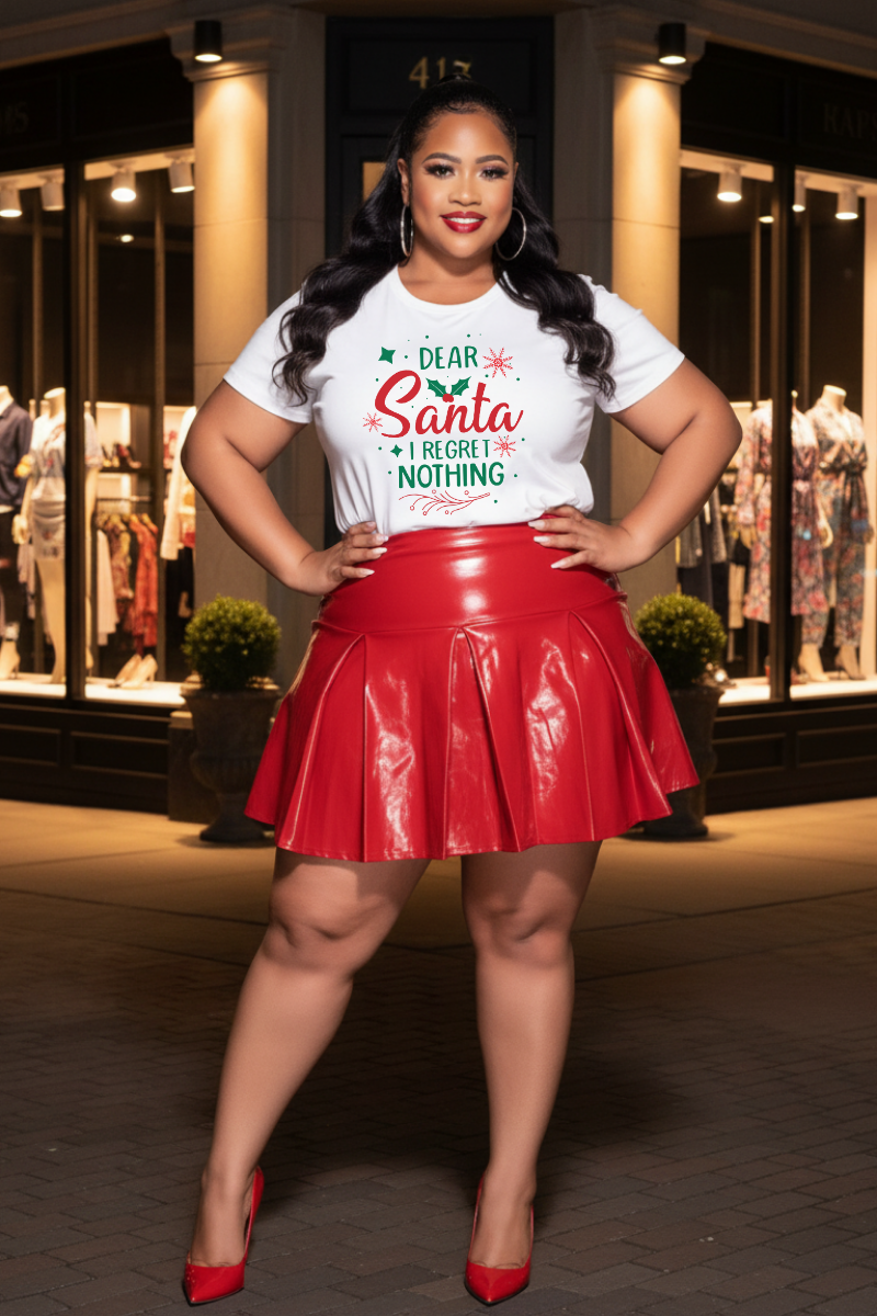 Dear Santa I Regret Nothing T-Shirt | Christmas Holiday Tee