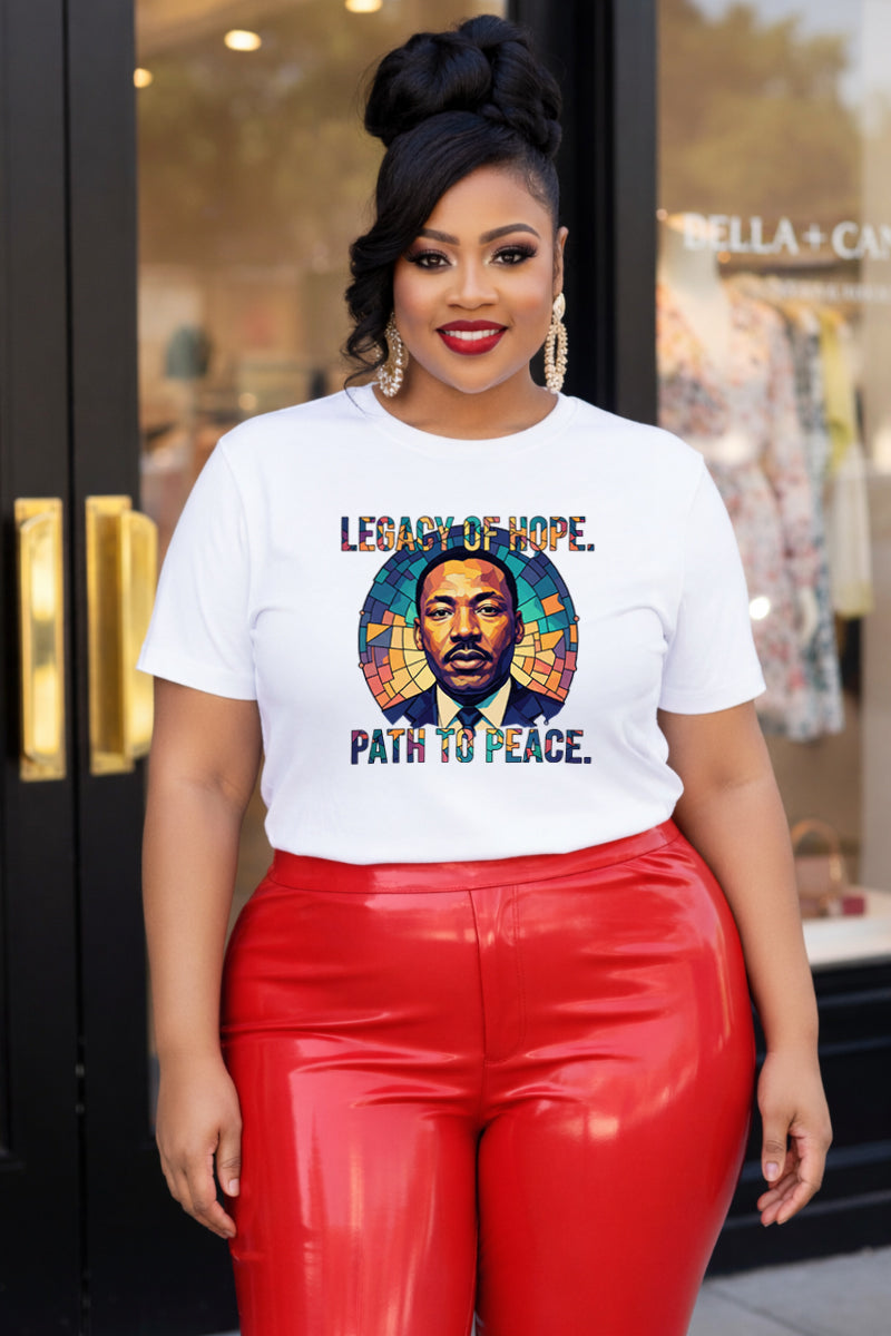 Legacy of Hope Tee | MLK Stained Glass Peace Tribute Shirt