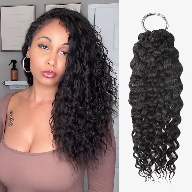 Buy One Get One| QVR Burmese Curly Crochet Hair Natural Black