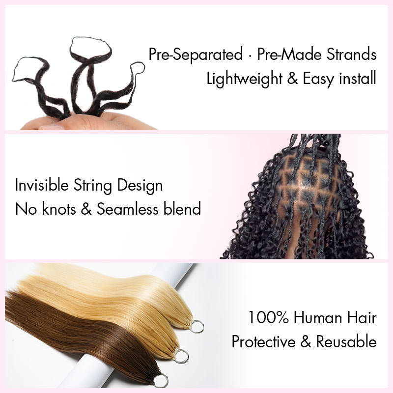 Buy One Get One| QVR Burmese Curly Crochet Hair Natural Black