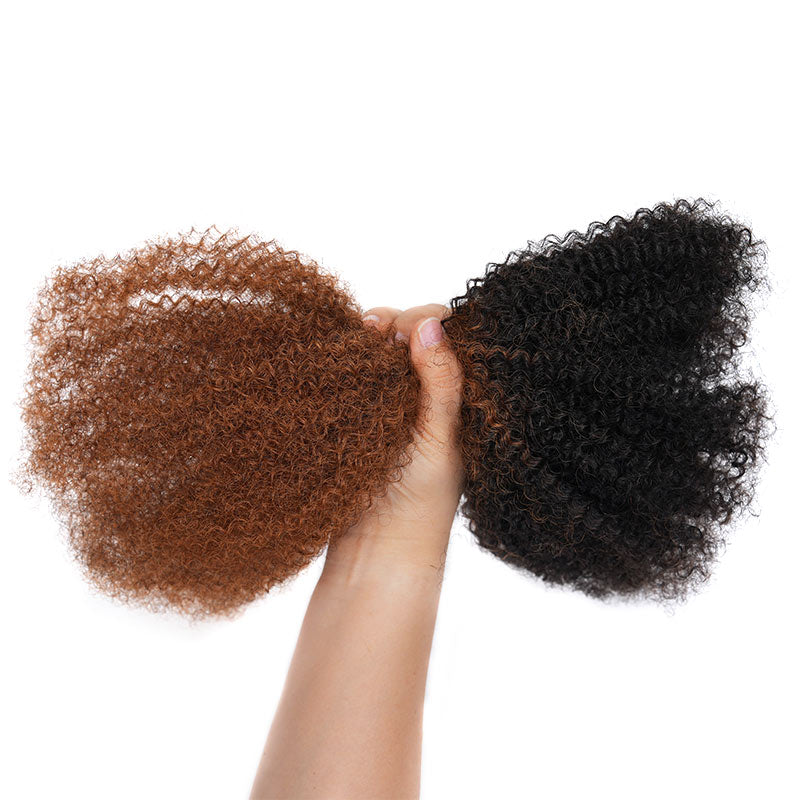 QVR Ombre Afro Kinky Bulk Braids Hair Extensions for Passion Twists & Locs