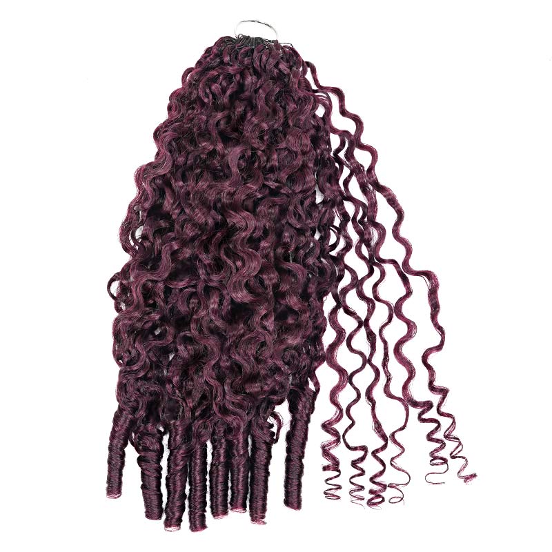 Buy One Get One|QVR Burmese Curly Feather Crochet Hair Highlight #P4/27