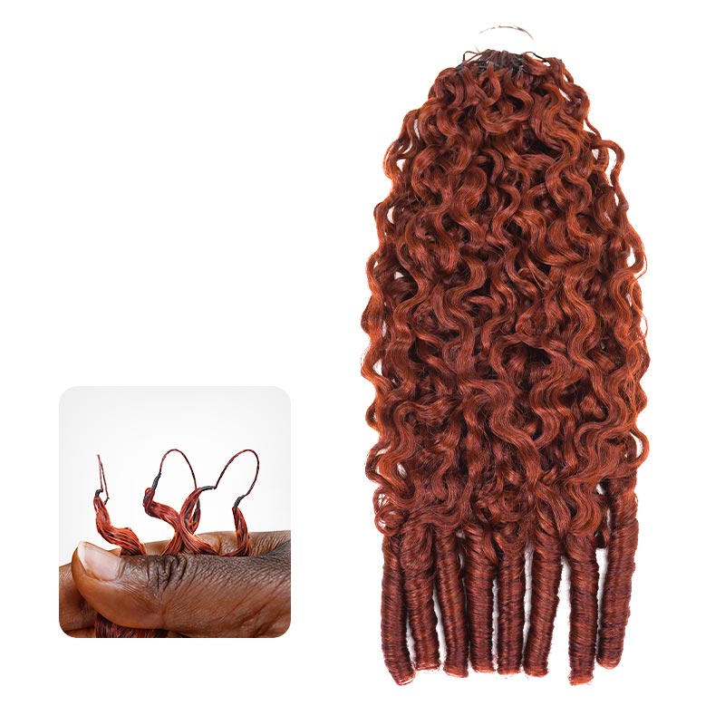 Buy One Get One|QVR Burmese Curly Feather Crochet Hair Highlight #P4/27