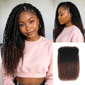 P3G5|Ombre Brown #T1B/4 Afro kinky Bulk Human Hair