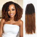 QVR Ombre #T4/30 Curly Human Crochet Hair Machine Made Crochet Wave Hair Extensions