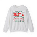 Just a Ho Ho Ho with Holiday Glam sweatshirt | Christmas tree lights holiday