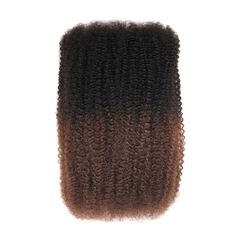 Buy One Get One | QVR Ombre Brown #T1B/30 Afro kinky Bulk Human Hair
