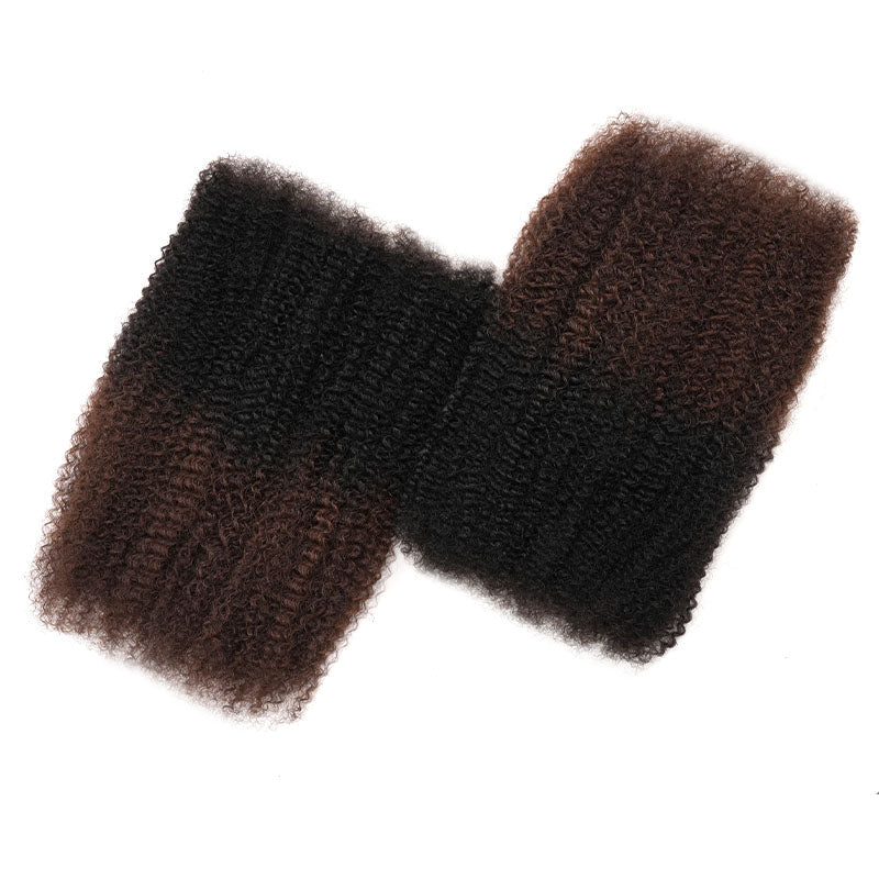P3G5|Ombre Brown #T1B/4 Afro kinky Bulk Human Hair