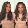 P3G5|Salt Pepper Burmese Curly Feather Crochet Weave Hair Extensions