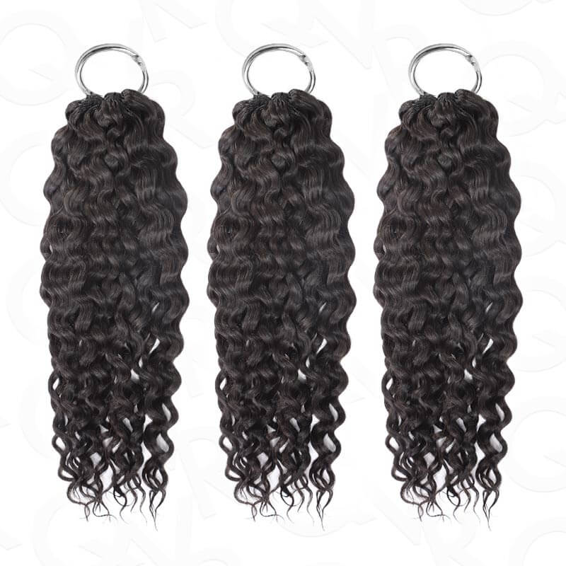 Buy One Get One| Natural Black Water Wave Feather Crochet Hair