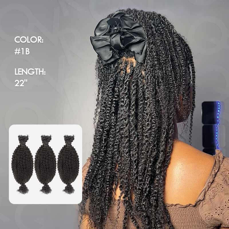 B3G1|Natural Black Spring twist For Type 4A/3C Hair
