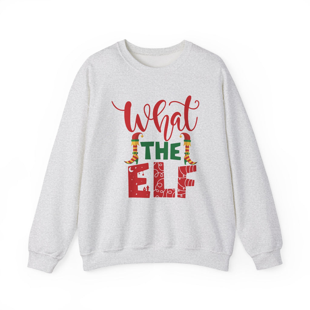 What the Elf Christmas lettering sweatshirt | Holiday elf typography crewneck