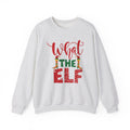 What the Elf Christmas lettering sweatshirt | Holiday elf typography crewneck