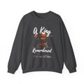 A King Remembered Crewneck Sweatshirt | Memorial Portrait Design