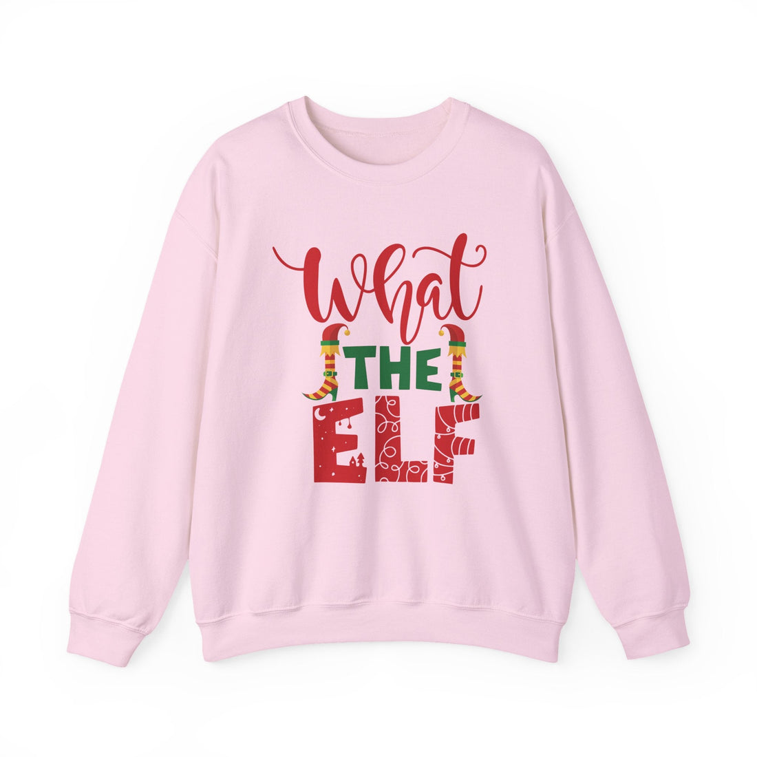 What the Elf Christmas lettering sweatshirt | Holiday elf typography crewneck