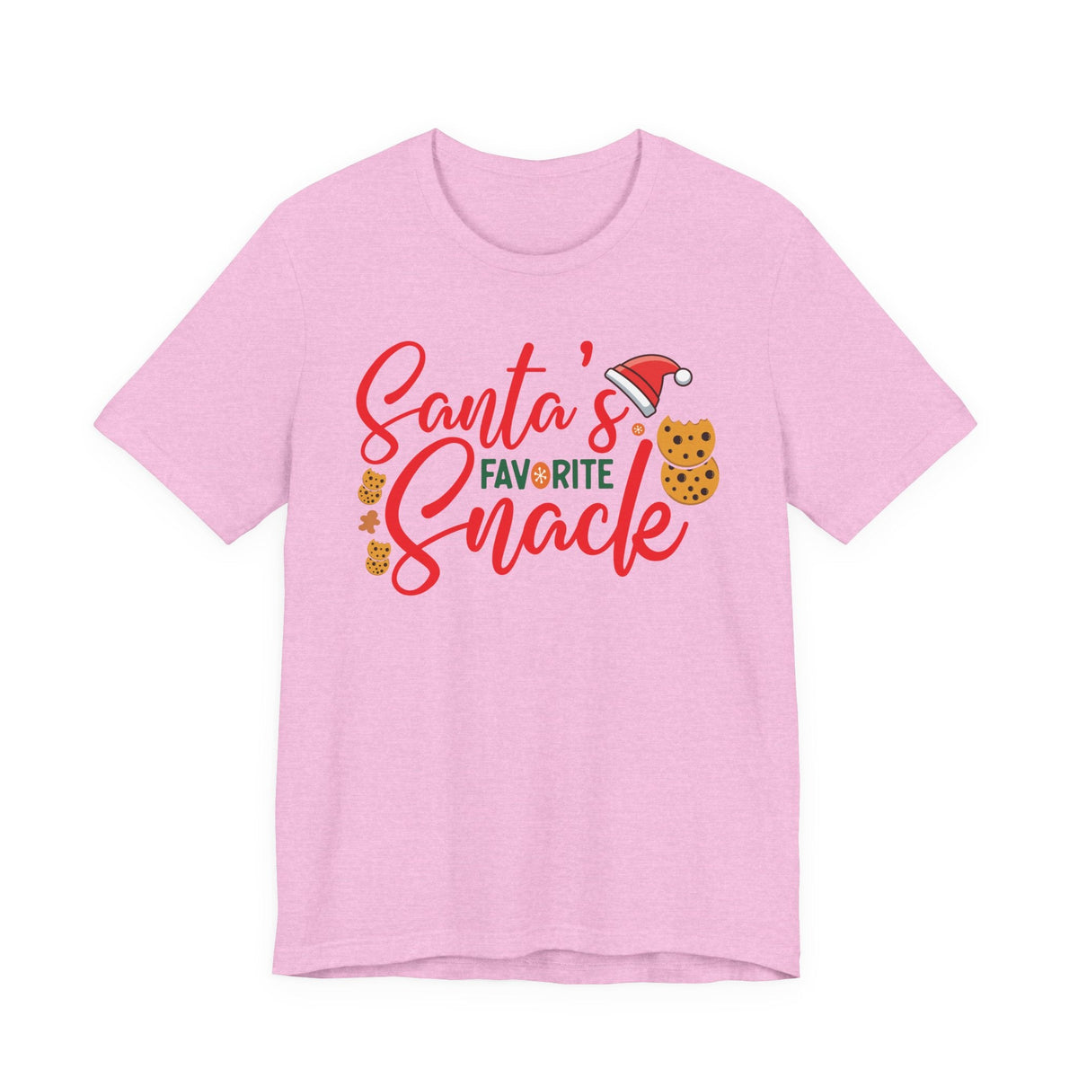 Santa's Favorite Snack T-Shirt | Christmas Cookie Graphic Tee