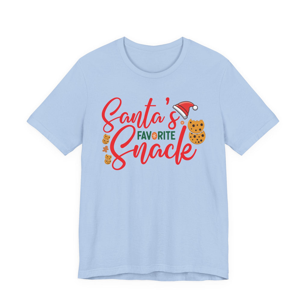 Santa's Favorite Snack T-Shirt | Christmas Cookie Graphic Tee