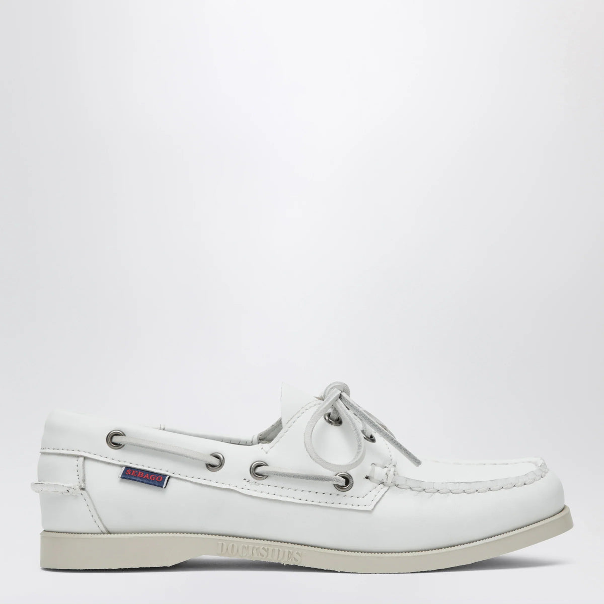 Sebago - Portland women's boat shoes in leather, white