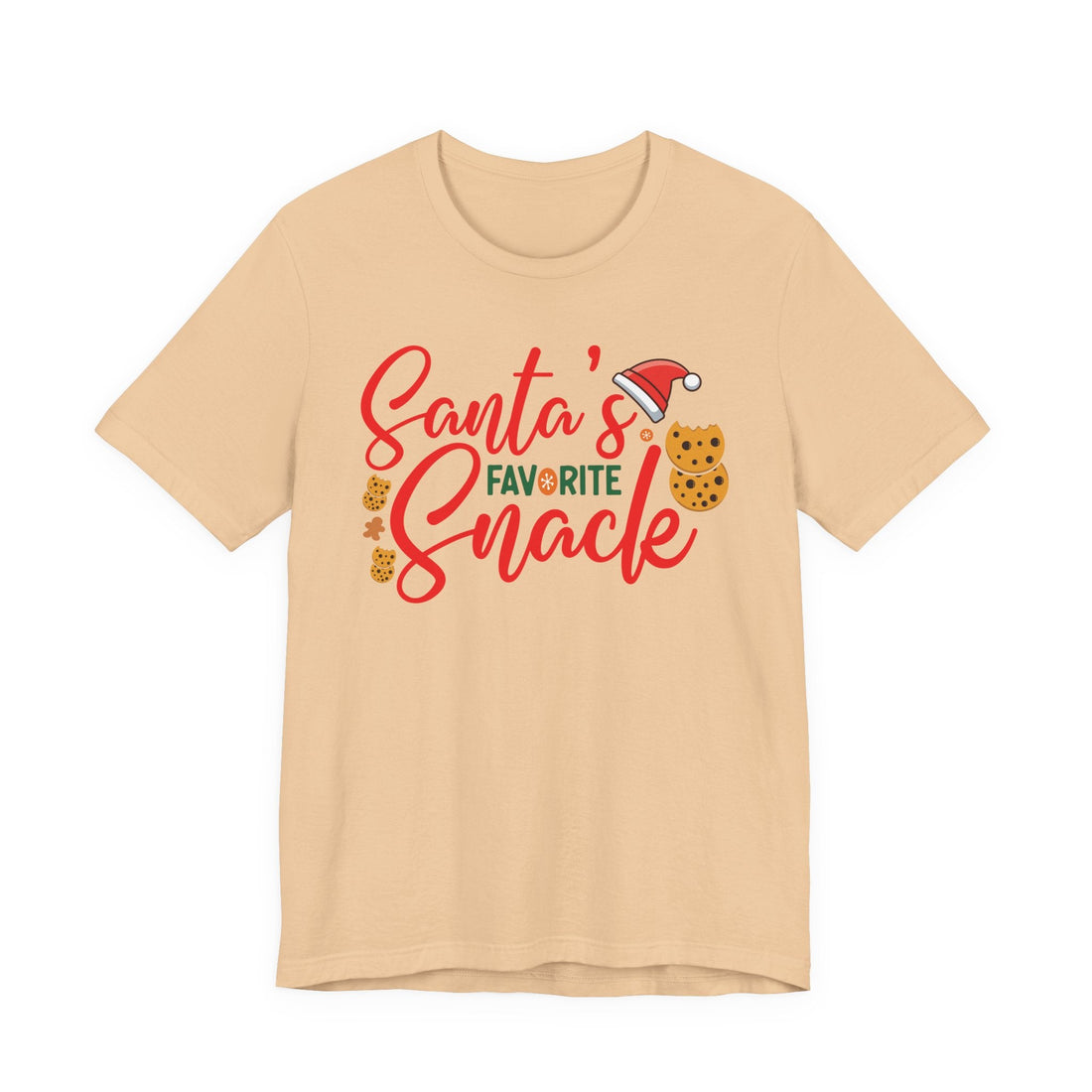 Santa's Favorite Snack T-Shirt | Christmas Cookie Graphic Tee