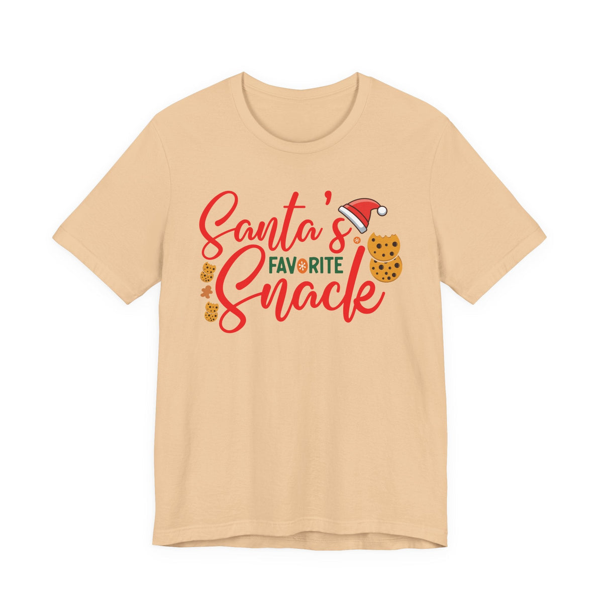 Santa's Favorite Snack T-Shirt | Christmas Cookie Graphic Tee