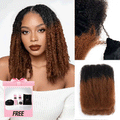 Buy One Get One | QVR Ombre Brown #T1B/30 Afro kinky Bulk Human Hair