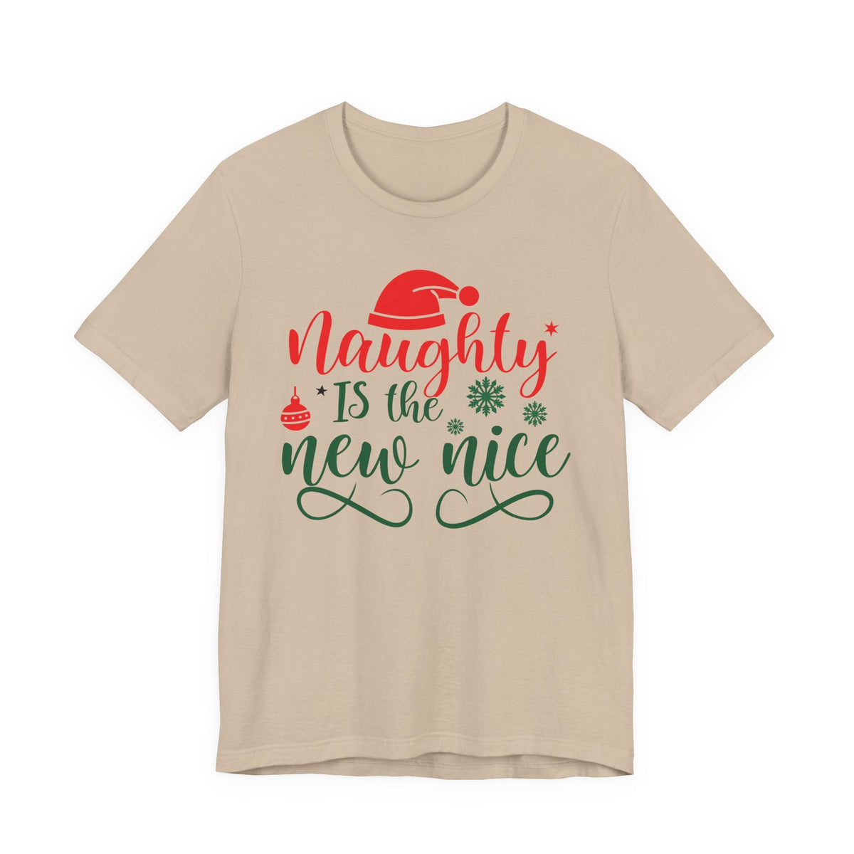 Naughty Is The New Nice T-Shirt | Christmas holiday typography tee